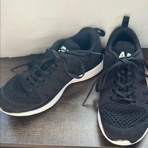 APL Black Athletic Shoes with White Soles